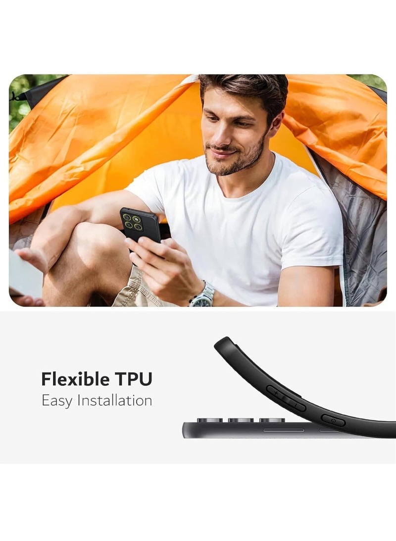 Case for Motorola Edge 70 Soft Silicone TPU Case Cover Matte Black Protective Rubber Slim Fit Drop Protection Designed for Moto Edge 70 - Image 4